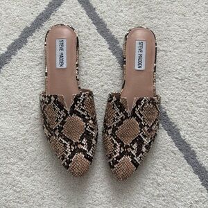 Steve Madden Snake Skin Mules